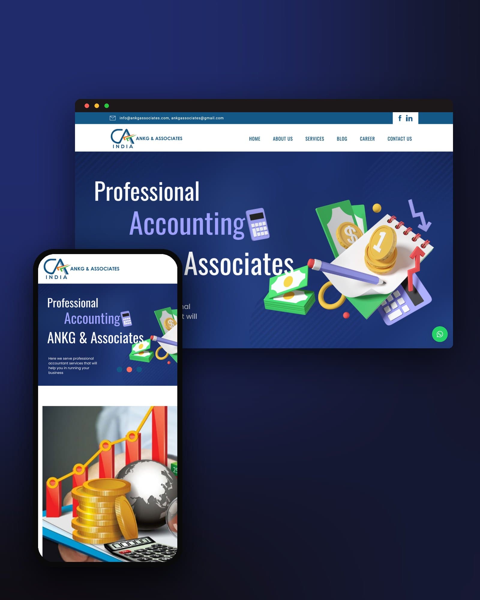 ANKG & Associates brand and website by The BrandBerry