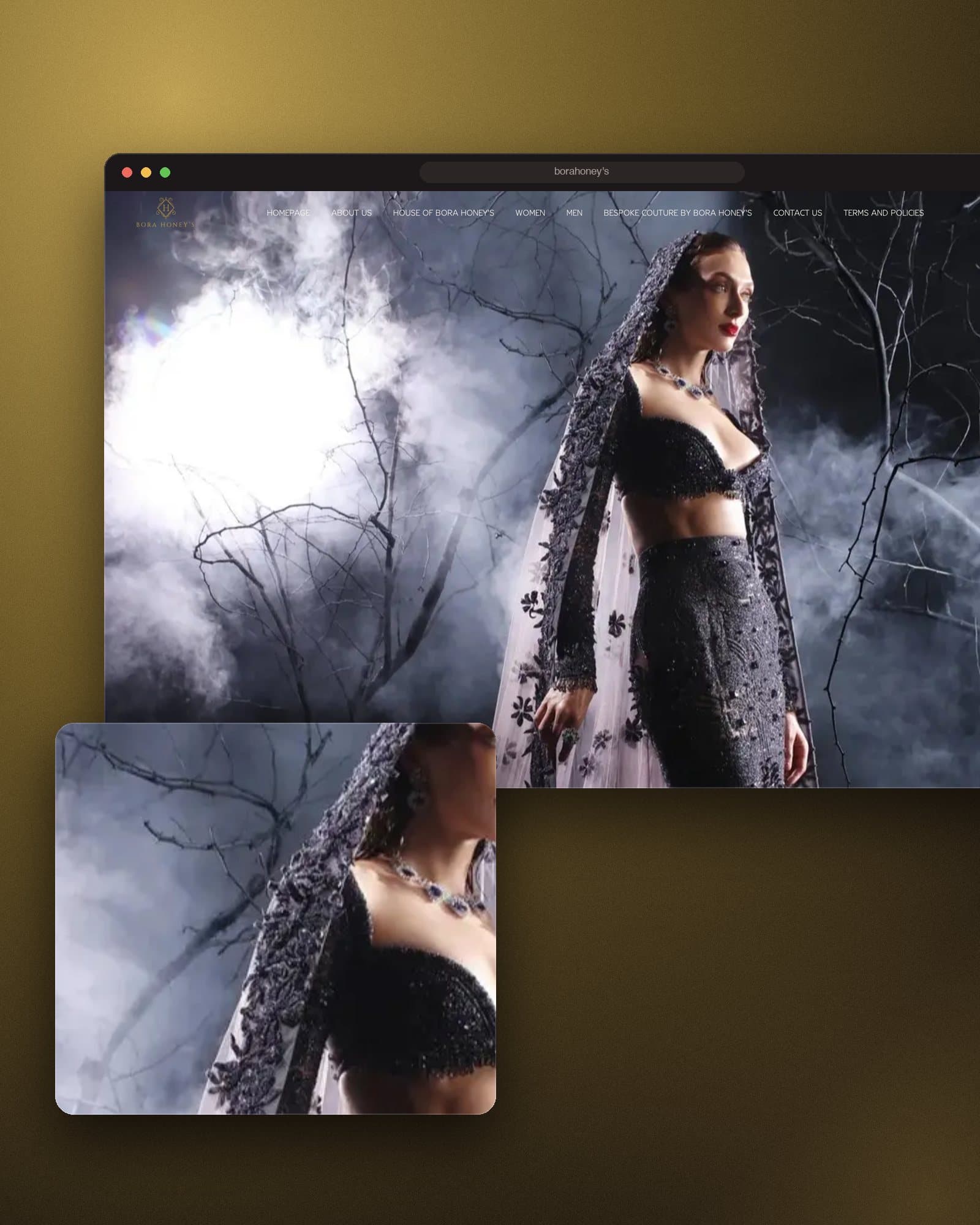 Bora Honey's website presentation