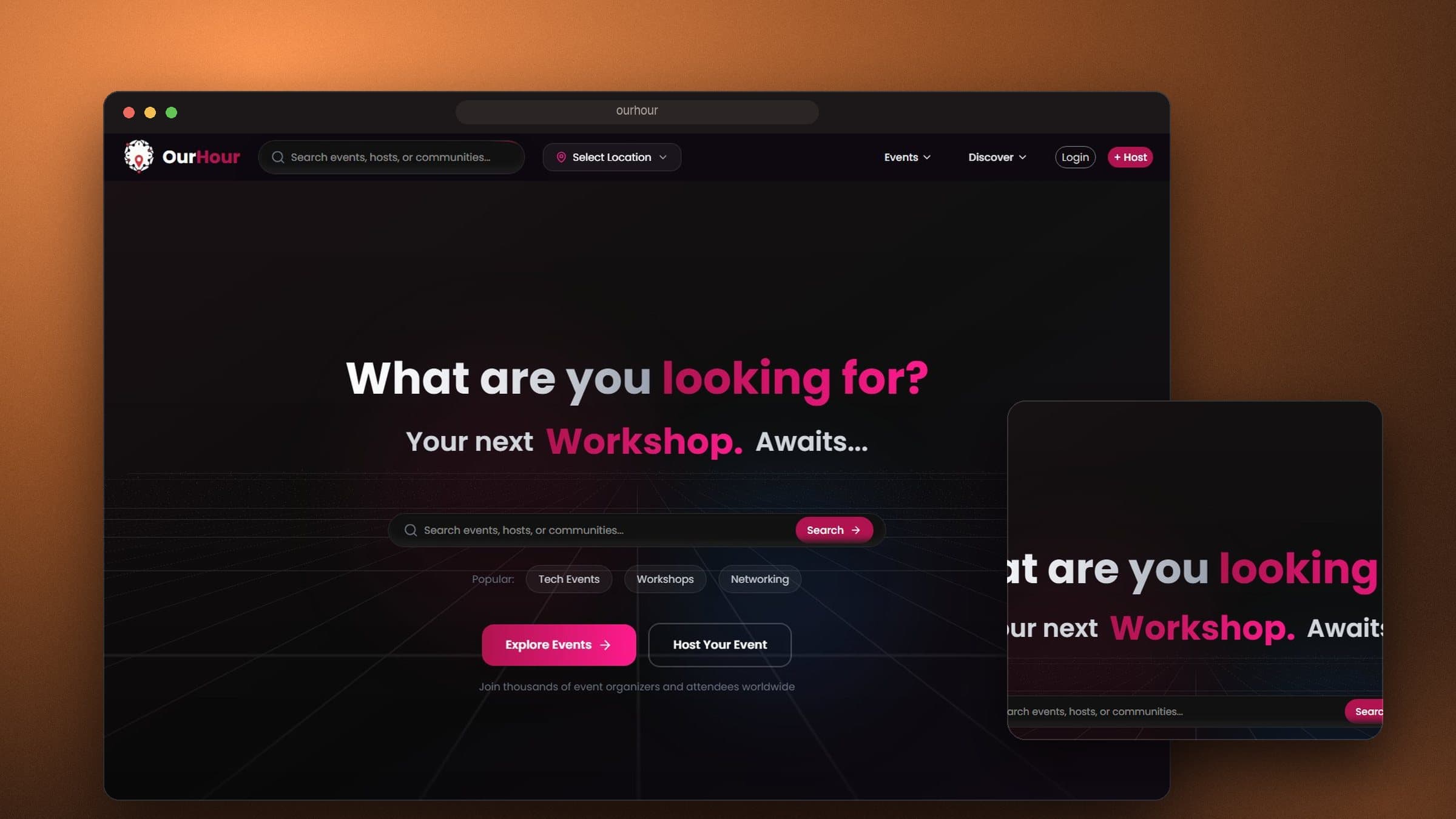 OurHour website by The BrandBerry