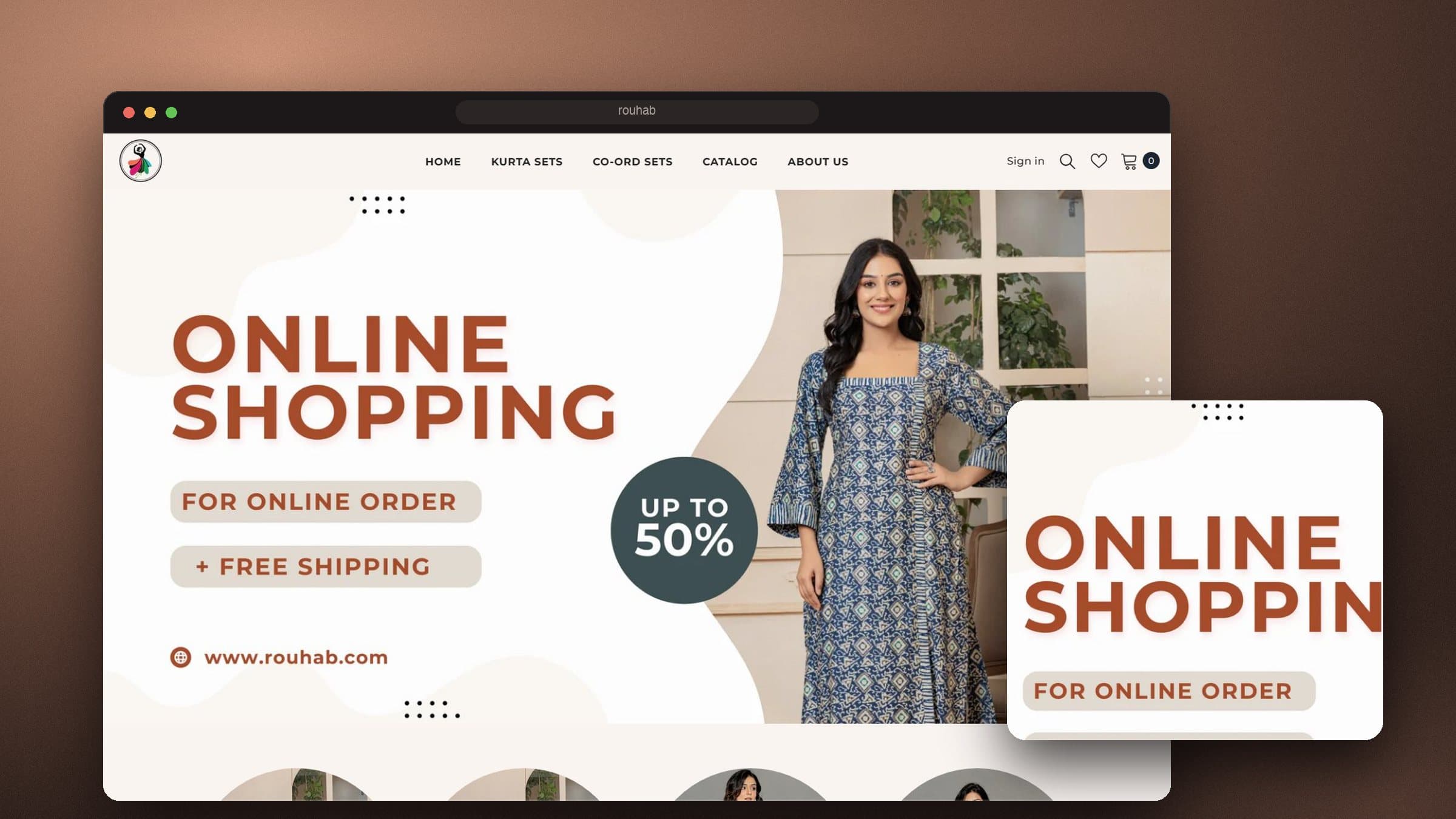 Rouhab website by The BrandBerry
