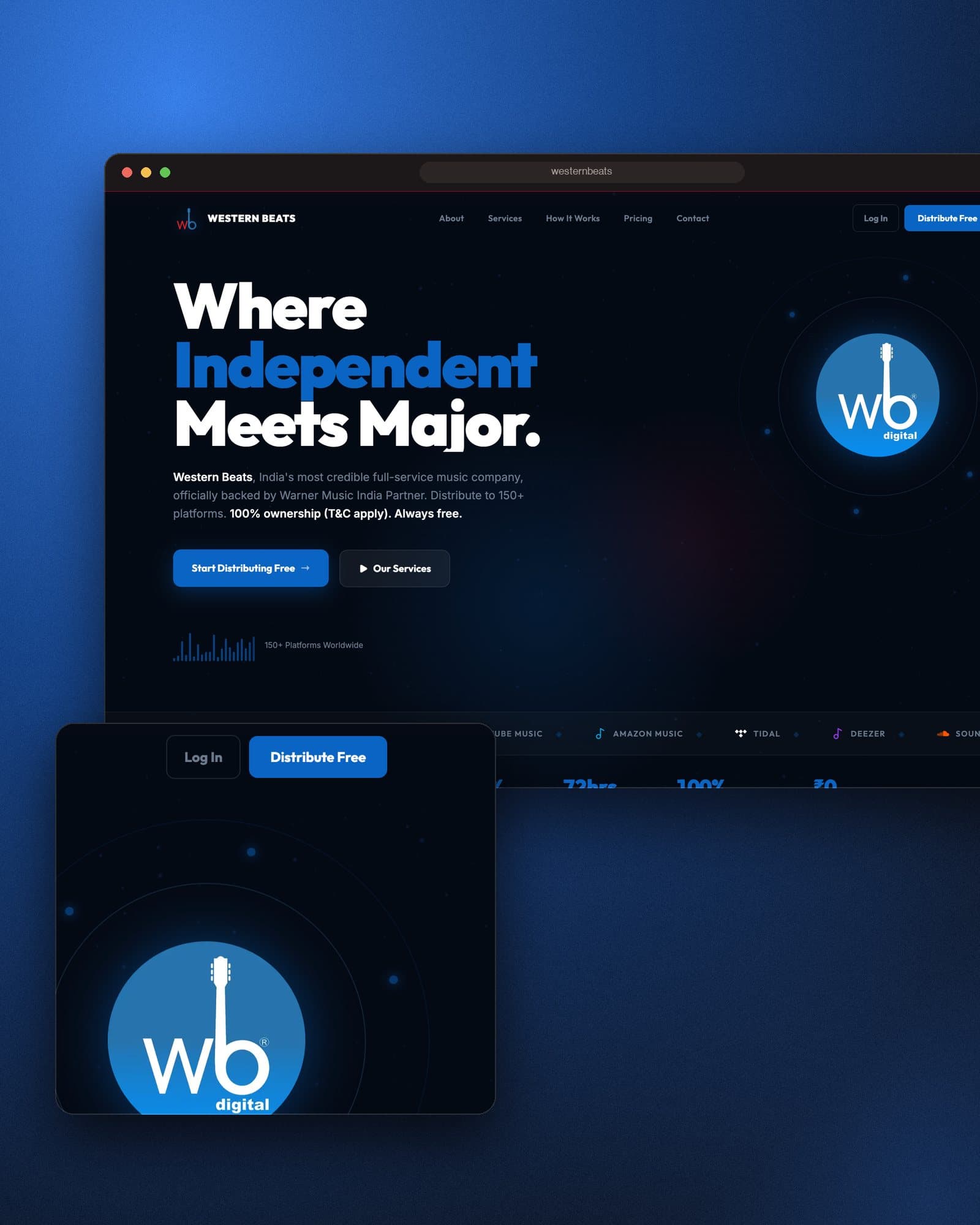 Western Beats website presentation
